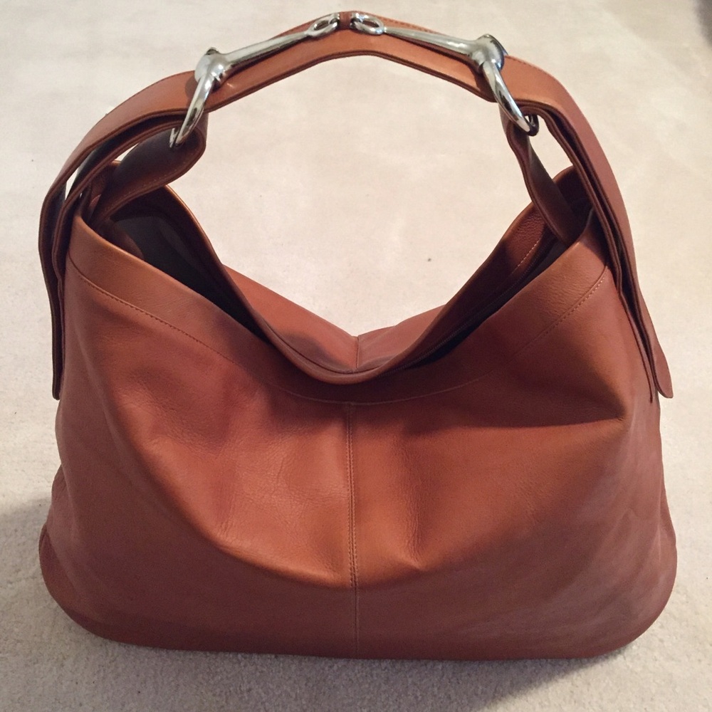 Cape Cod Leather Horse-Bit Shoulder Bag